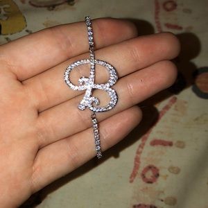 B initial bracelet SALE